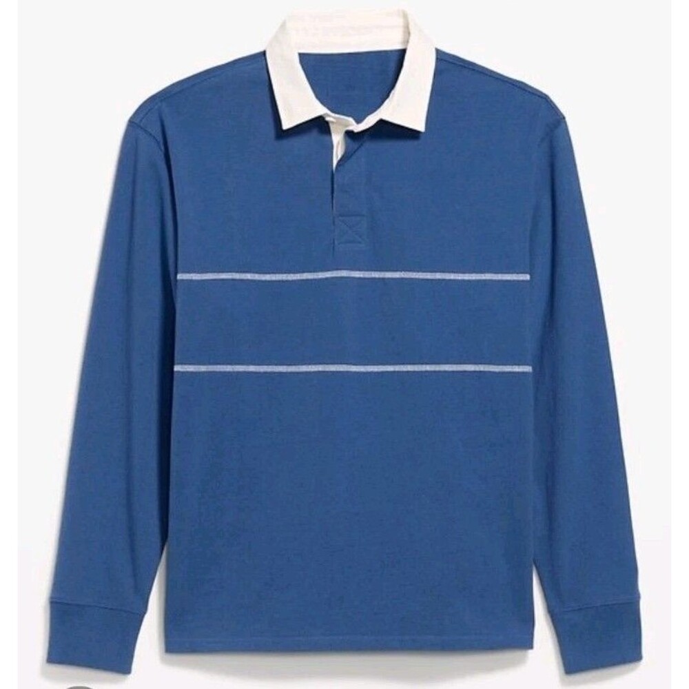 NWT Men's Old Navy Colorblock Rugby Polo Shirt Top Size XXL